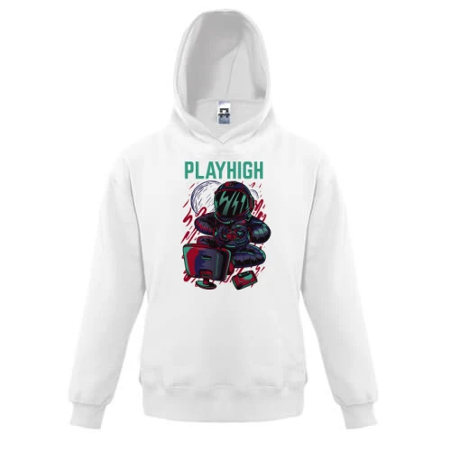 Детская толстовка, Белый, PlayHigh