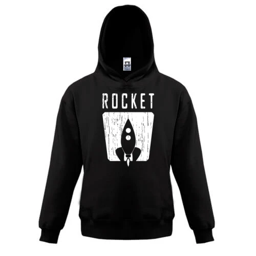 Детская толстовка, Черный, Rocket