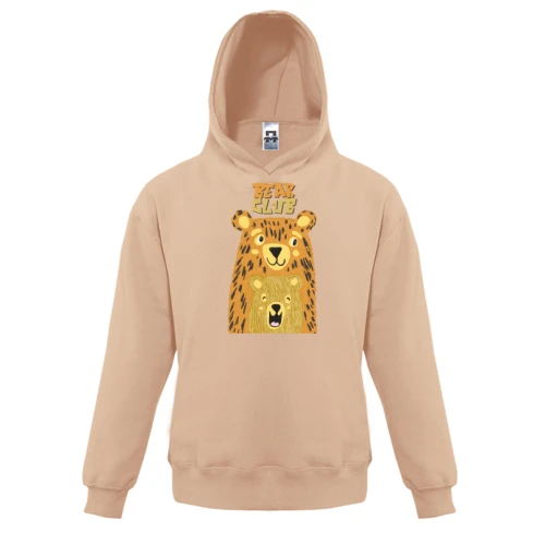 Детская толстовка, Бежевый, Bear Club