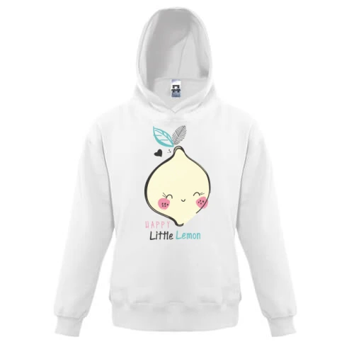 Детская толстовка, Белый, Happy Little Lemon