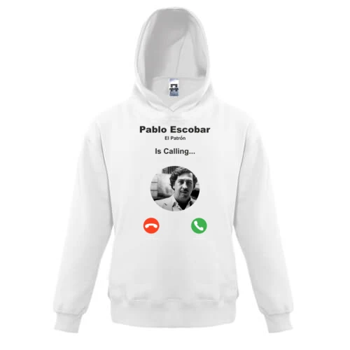Детская толстовка Pablo Escobar is calling