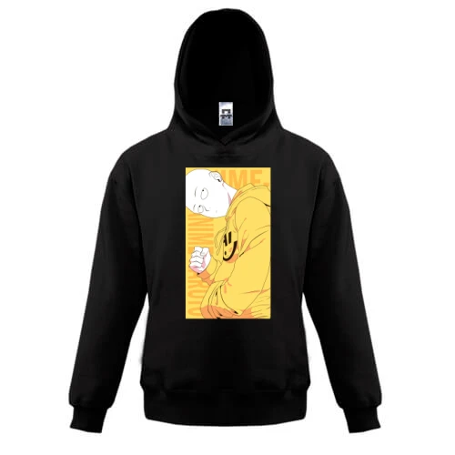 Детская толстовка, Черный, Bald guy in yellow