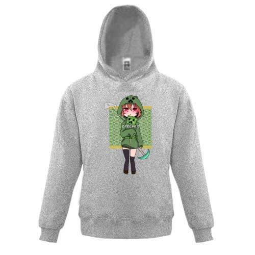Детская толстовка Minecraft Girl