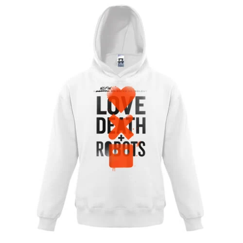 Детская толстовка, Белый, LOVE DEATH + ROBOTS