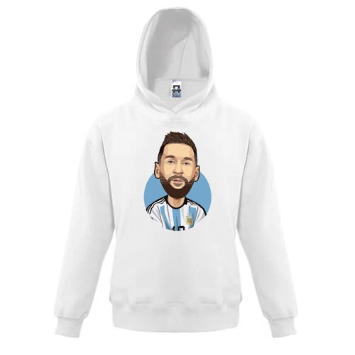Детская толстовка с изображением Л. Месси
