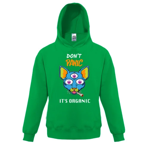 Детская толстовка "Don`t panic it`s organic"
