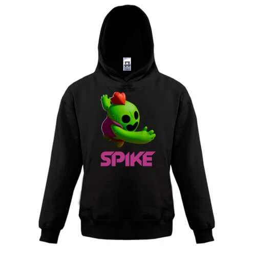 Детская толстовка, Черный, "Spike" из игры Brawl Stars