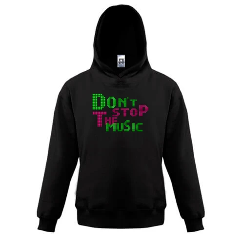 Детское худи Dont stop the music