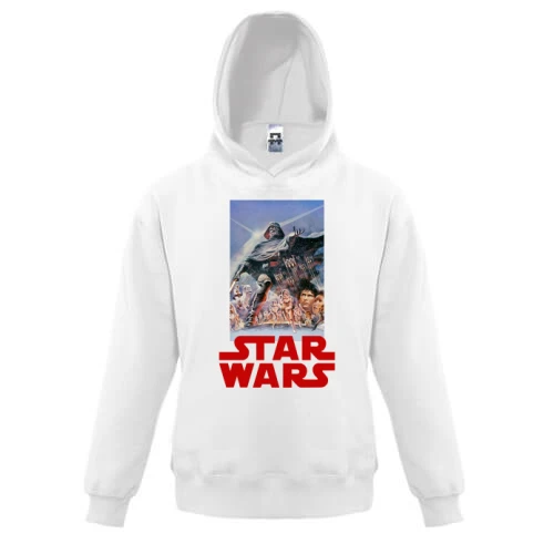 Дитяча толстовка, Білий, Star Wars poster (3)