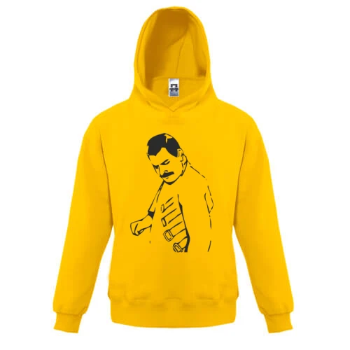 Детская толстовка, Желтый, Freddie Mercury