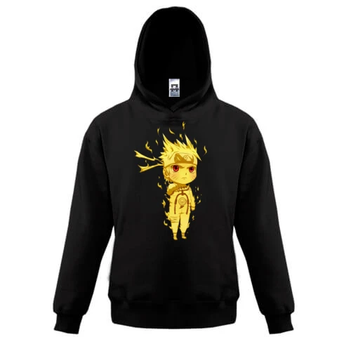 Детская толстовка, Черный, Naruto Kyuubi Mode Chibi