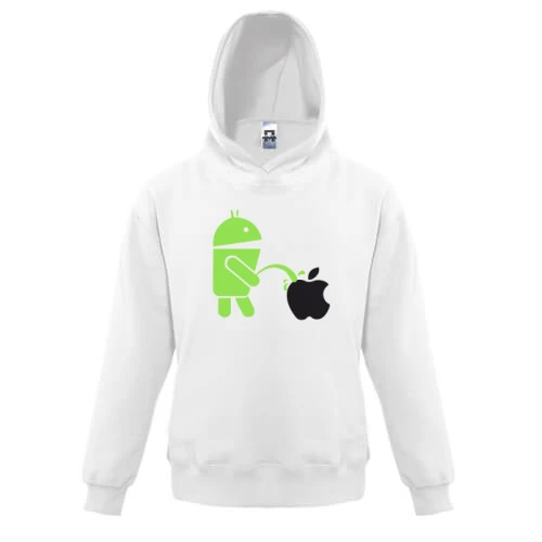 Детская толстовка Android vs Apple