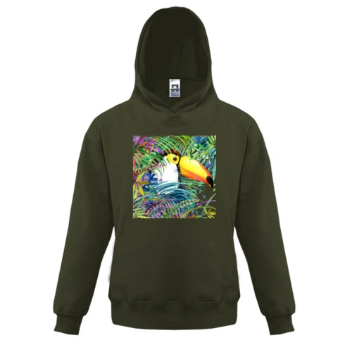 Дитяча толстовка з Туканом в листі