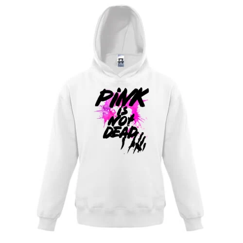 Дитяча толстовка, Білий, Pink is not dead