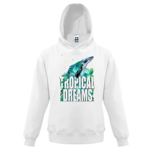 Дитяча толстовка Tropical dreams з китом