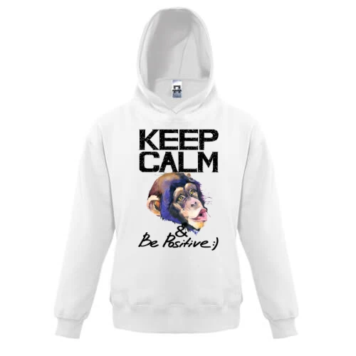 Дитяча толстовка Keep calm and be positive