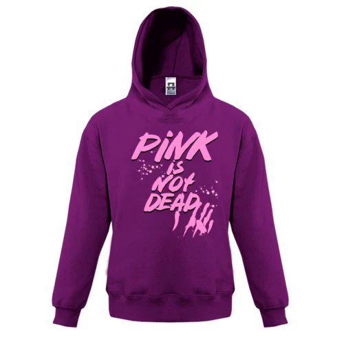 Детская толстовка, Фиолетовый, Pink is not dead (1)