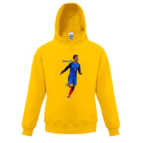 Дитяча толстовка, Жовтий, з Antoine Griezmann