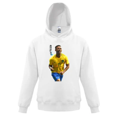 Дитяча толстовка, Білий, з Gabriel Jesus