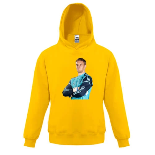 Дитяча толстовка, Жовтий, з Manuel Neuer