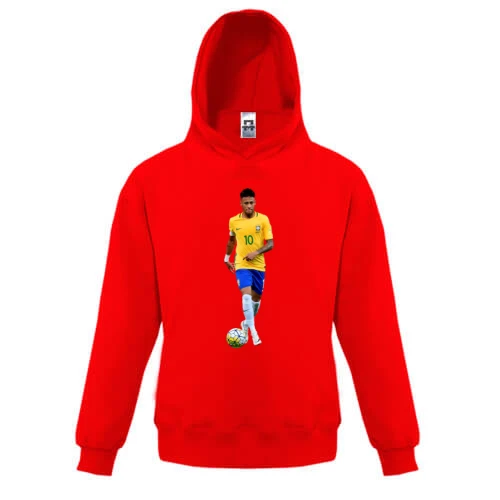 Дитяча толстовка, Червоний, з Neymar 2