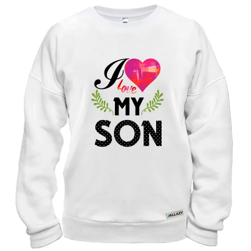Свитшот, Белый, I love my son (2)