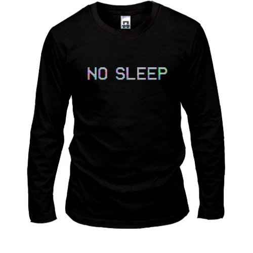 Мужской лонгслив с надписью "No sleep"
