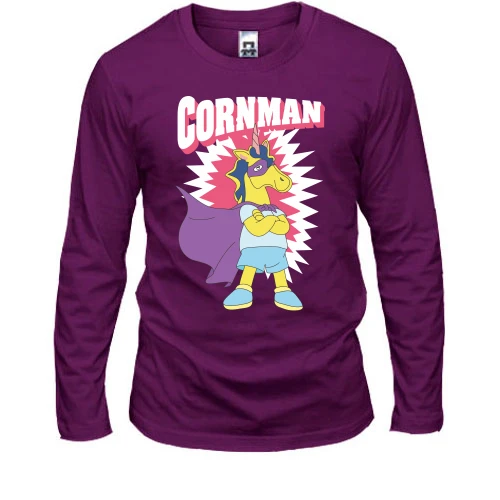 Чоловічий лонгслів, Чорний, CornMan