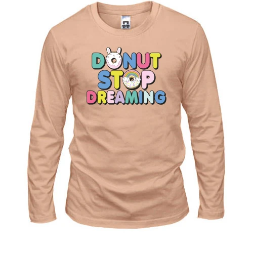 Мужской лонгслив Donut stop dreaming