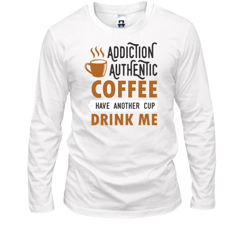 Мужской лонгслив Authentic coffee