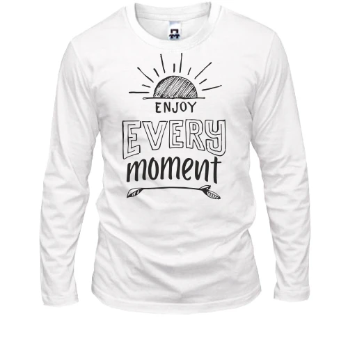 Мужской лонгслив Enjoy every moment