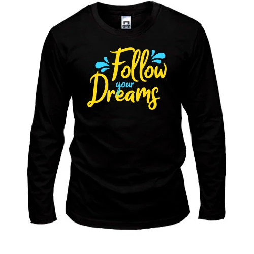 Мужской лонгслив Follow your dreaming