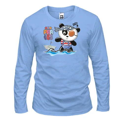 Чоловічий лонгслів Cute Pirates Panda