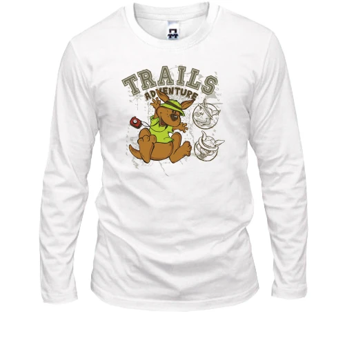 Чоловічий лонгслів Trails Adventure з кенгуру-мандрівником