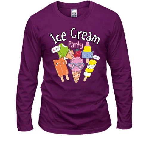 Мужской лонгслив Ice Cream Party