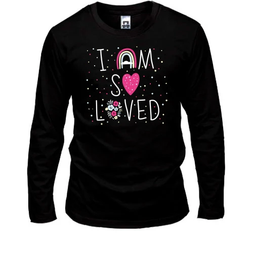 Мужской лонгслив I am so Loved