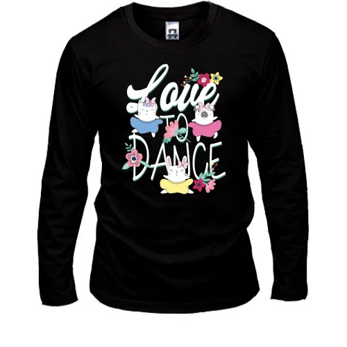 Мужской лонгслив Love to Dance
