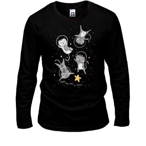 Мужской лонгслив Let's get lost in Space