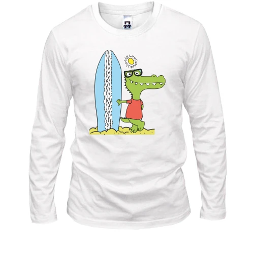 Мужской лонгслив Crocodile surfer