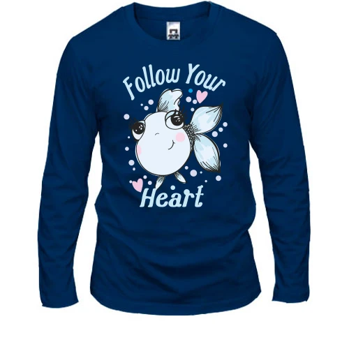 Мужской лонгслив Follow Your Heart