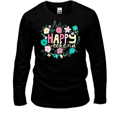 Мужской лонгслив Happy Weekend