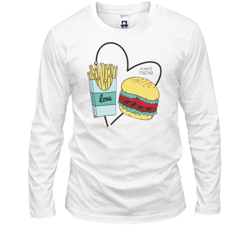 Чоловічий лонгслів Love fast food