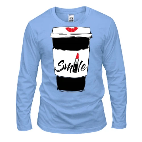 Чоловічий лонгслів Coffee Smile