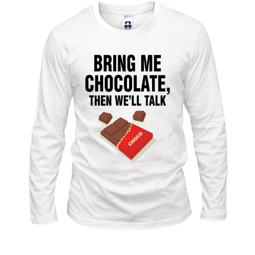 Чоловічий лонгслів Bring me chocolate