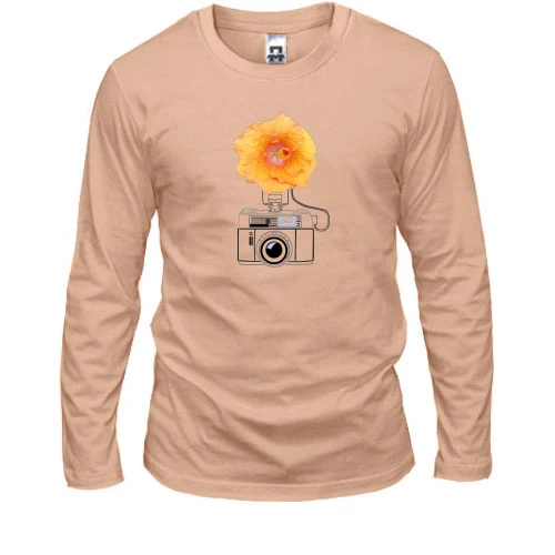 Мужской лонгслив "Фотоаппарат арт"