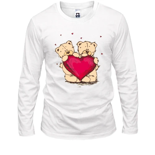 Чоловічий лонгслів з ведмедиками Teddy