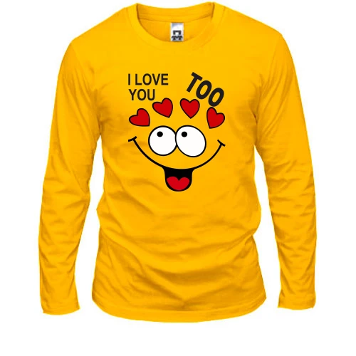 Мужской лонгслив Парная Love You Too