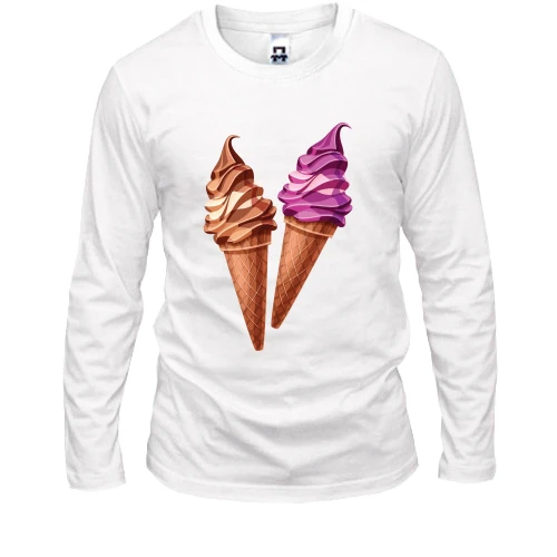 Чоловічий лонгслів Ice Cream Couple