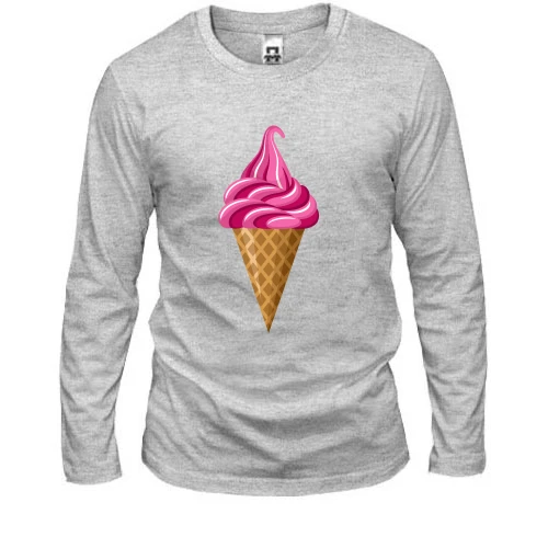 Мужской лонгслив Pink Ice Cream
