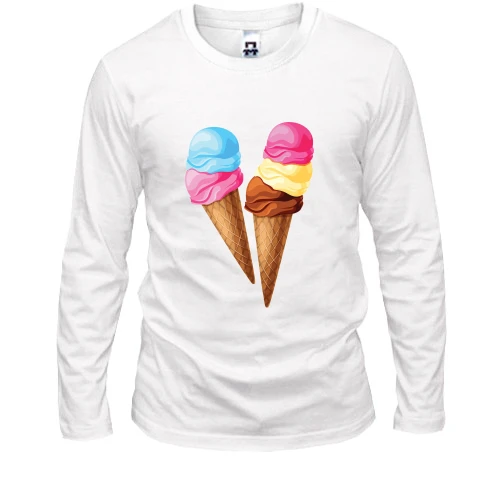 Мужской лонгслив Sweet Ice Cream